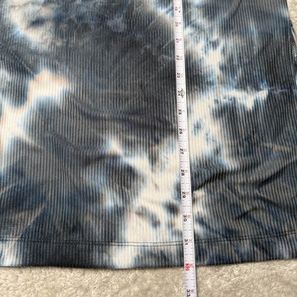 Dressed in LaLa Lex Original Blue Tie Dye Ribbed Playsuit Womens Size M NWOT - Picture 6 of 11